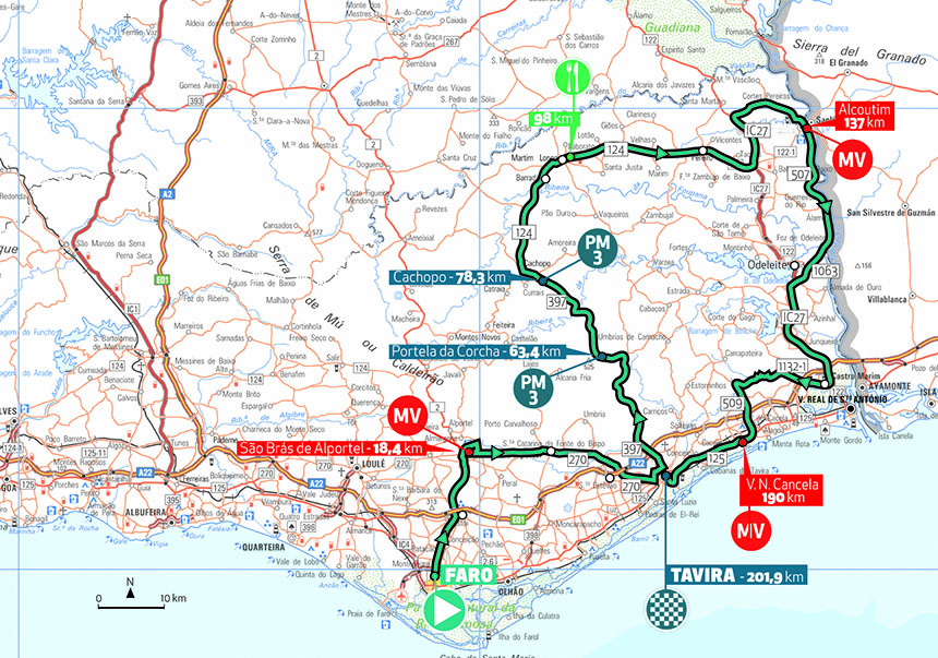 Tour de l’Algarve parcours et profil des étapes Videos de cyclisme