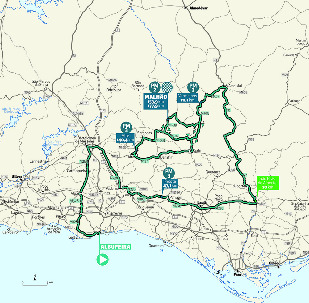 tour of algarve 2023 route